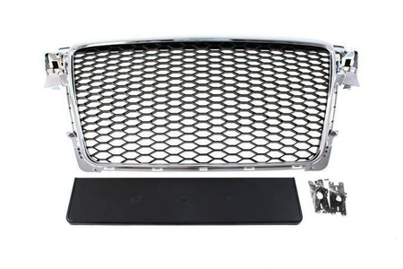 Grill Audi A4 B8 RS-Style Chrome-Black PDC