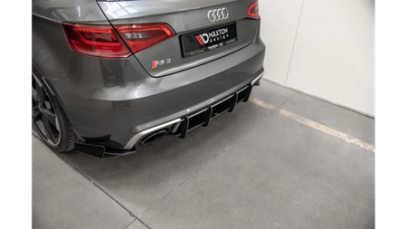 Diffuser Audi RS3 8V Sportback Rear Racing Durability v.1 Red