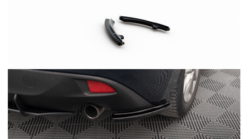 Splitter Mazda 3 III Tył Boczne Gloss Black