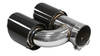 Exhaust Tip 101mmx2 enter 76mm Carbon Gloss Set