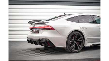 Splitter Audi RS6 RS7 C8 Rear Side v.2 Gloss Black
