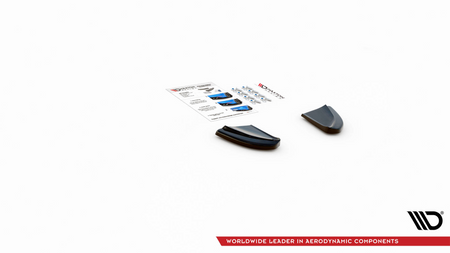 Splitter Fiat 500 Abarth I Facelift Rear Side Gloss Black