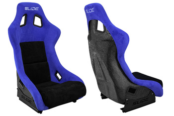 Racing seat SLIDE KS2 Premium Black & Purple Suede Black Glitter