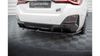 Splitter BMW 4 G26 M-Pack Tył Środkowy z Dyfuzorem v.1 Gloss Black