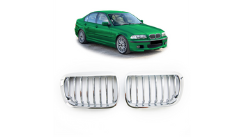 Grill BMW 3 E46 Compact Single Line Chrome