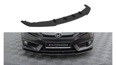 Splitter Honda Civic X Front Pro Black-Red