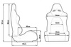 Racing seat DRAGO Velvet Red