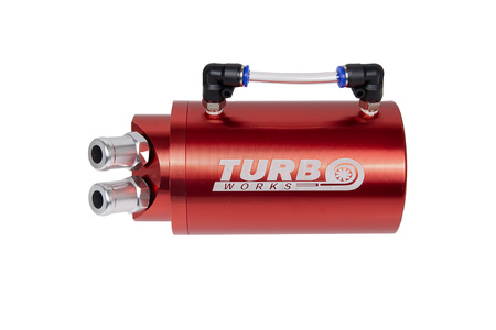 Oil catch tank 0.7L 20mm TurboWorks Red