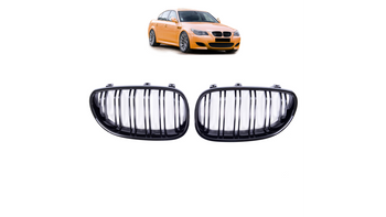 Grill BMW 5 E60 E61 podwójne żeberka Gloss Black