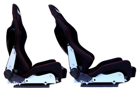 Racing seat LOW MAX K608 Bride Velvet Black Grey