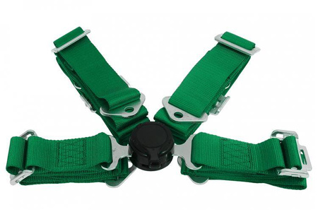 Racing seat belts 4p 2" Green - Quick