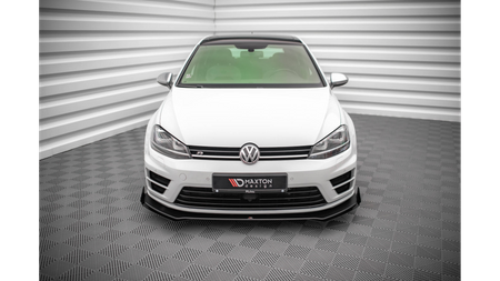Splitter Volkswagen Golf 7 R Przód Pro v.1 + flaps Black