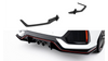 Splitter Honda Civic Sport Mk 10 Tył Boczne Street Pro Black-Red