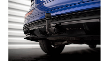Splitter Audi Q5 FY Facelift S-Line Rear Central with Diffuser Gloss Black