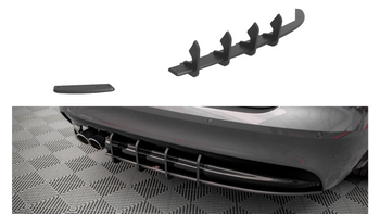 Diffuser Jaguar XF R-Sport II Rear Street Pro Black-Red