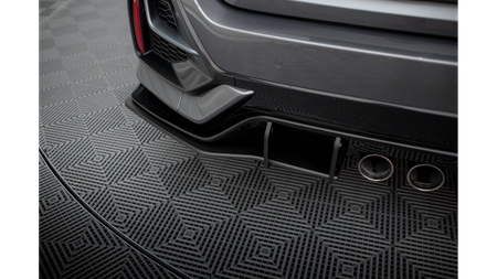 Splitter Honda Civic X Facelift Sport Tył Boczne Street Pro Black-Red