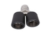 Exhaust Tip 101mmx2 enter 76mm Carbon Matte Right