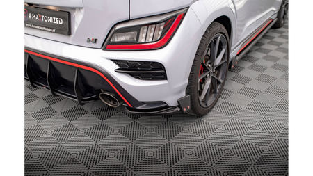 Splitter Hyundai Kona N Mk1 Rear Side Flaps Gloss Black v.1