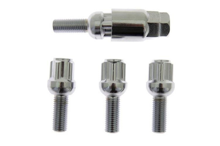 Lock nut kit M12x1,5mm 28mm Ball