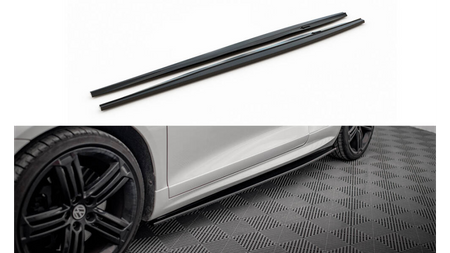 Diffuser Volkswagen Scirocco III R Side Skirts Gloss Black