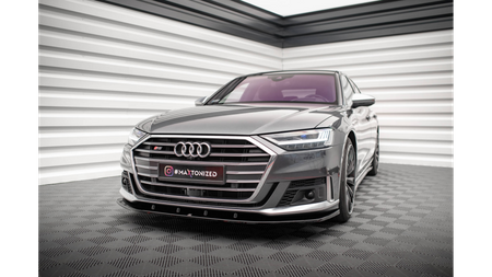 Splitter Audi A8 D5 S-Line Front v.2 Gloss Black
