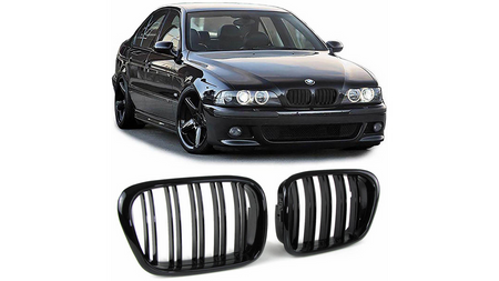 Grill BMW 5 E39 Dual Line Gloss Black