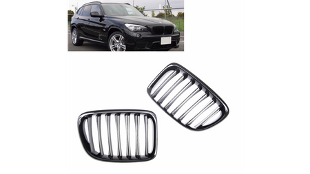 Grill BMW X1 E84 pojedyncze żeberka Gloss Black