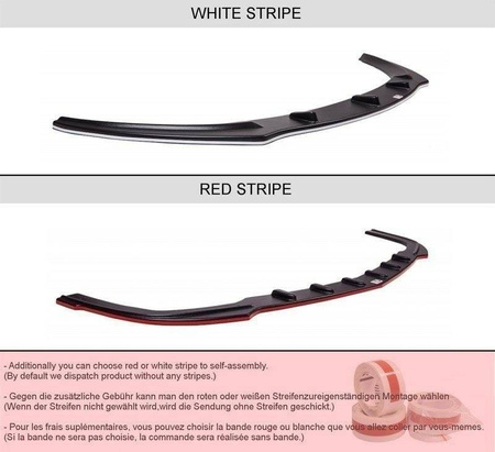 FRONT SPLITTER AUDI RS6 C6 - Gloss Black