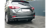 Splitter Mazda 3 III Facelift Tył Środkowy z Dyfuzorem Gloss Black