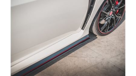 Diffuser Honda Civic X Type-R Side Skirts Racing v.2 Black
