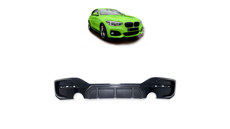 Diffuser BMW 1 F20 F21 Facelift Rear Carbon Look