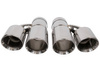Exhaust Tip 89mmx2 enter 76mm Polished Set