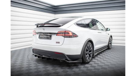 Splitter Tesla Model X Facelift Rear Central with Diffuser