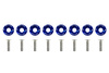 Decorative screws washers M6x1.0 15mm SLIDE Purple