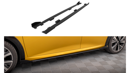 Dokładka Peugeot 208 GT II Progi Street Pro Black + Gloss Flaps