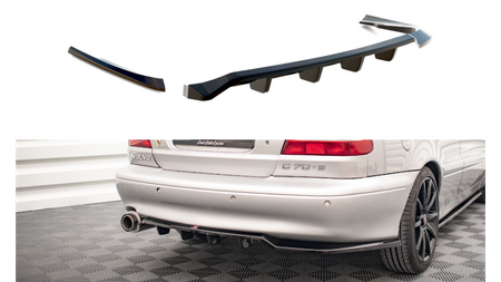 Splitter Volvo C70 I Rear Central with Diffuser Gloss Black