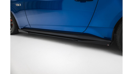 Side Skirts Ford Mustang GT Mk7 Street Pro Black + Gloss Flaps