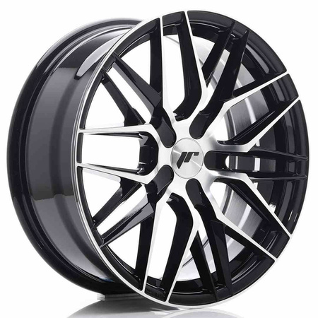 JR Wheels JR28 18x7,5 ET40 BLANK Gloss Black Machined Face