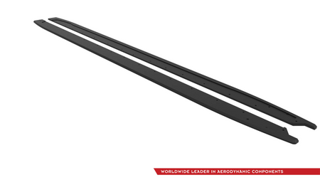 Side Skirts Audi A3 S-Line S3 8Y Facelift Street Pro Black-Red