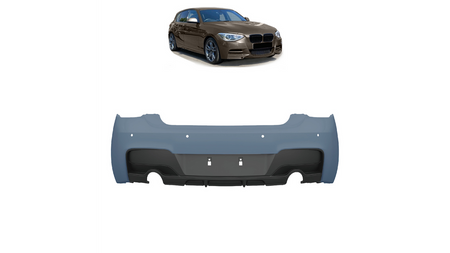 Bumper BMW 1 F20 F21 Rear with Diffuser