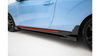 Dokładka Hyundai Veloster N Mk2 Progi Street Pro Black-Red + Gloss Flaps