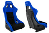 Fotel sportowy SLIDE KS2 Premium Black & Blue Welur Black Glitter