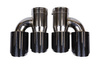 Exhaust Tip 89mmx2 enter 76mm Carbon Gloss Set