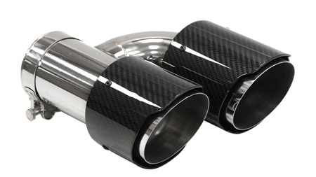Exhaust Tip 101mmx2 enter 70mm Carbon Gloss Set