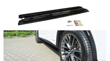 Diffuser Lexus RX IV Side Skirts Gloss Black