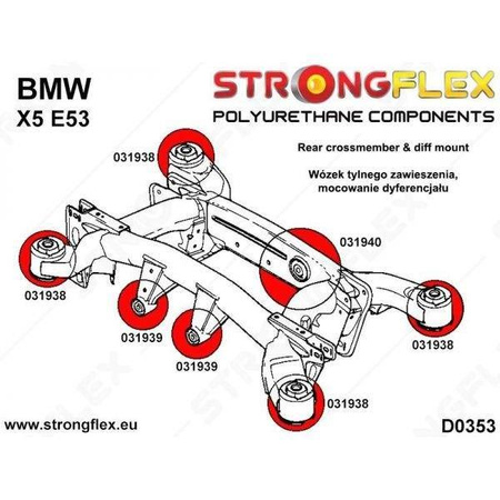 Rear subframe bush