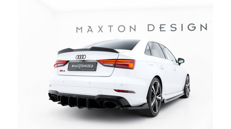 Diffuser Audi RS3 Sedan 8V Facelift Rear Street Pro v.2 Red