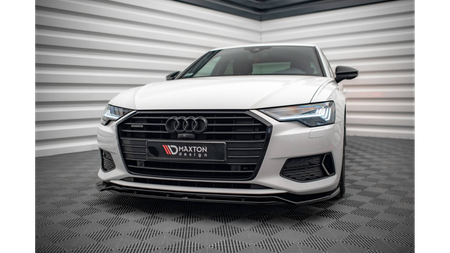 Splitter Audi A6 C8 przód v.3 Gloss Black