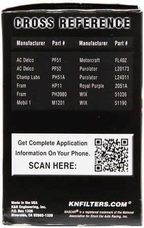 K&N Oil Filter PS-2001