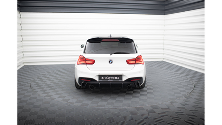 Dokładka BMW 1 F20 Facelift M-Pack Zderzak Tył v.3 Gloss Black